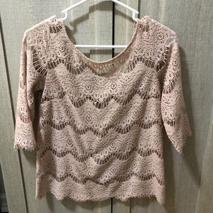 Zara // light pink shirt